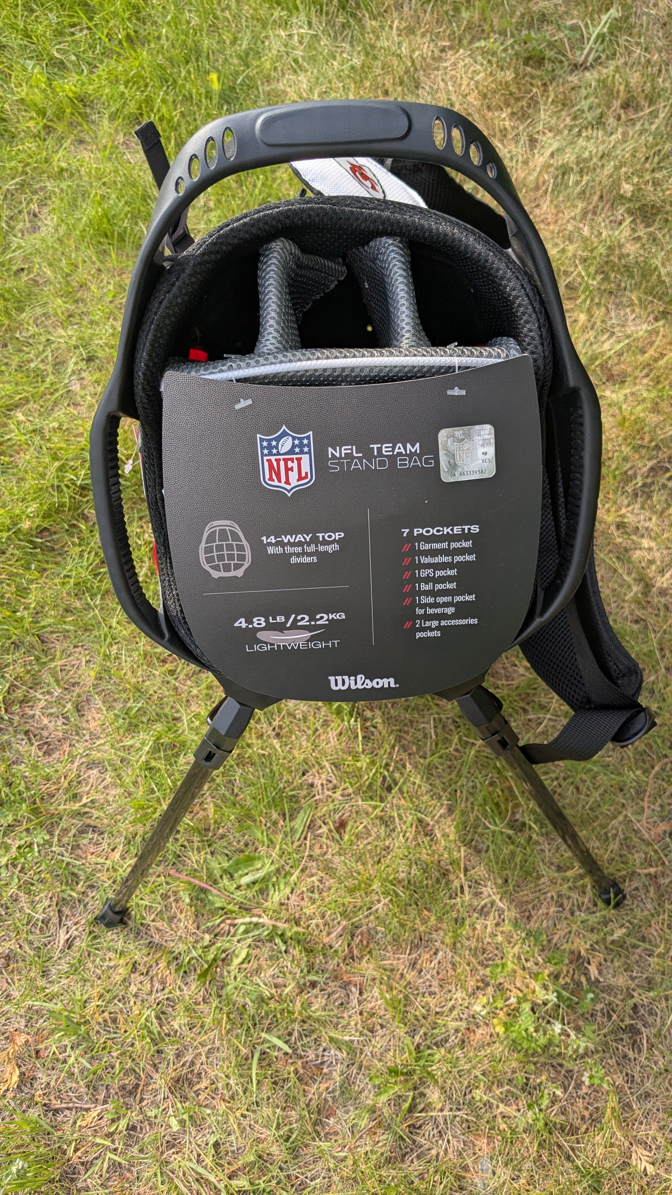 sac de golf des Kansas City Chiefs